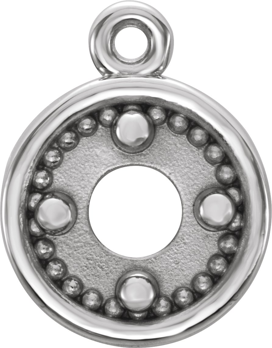 Round 4-Prong Dangle