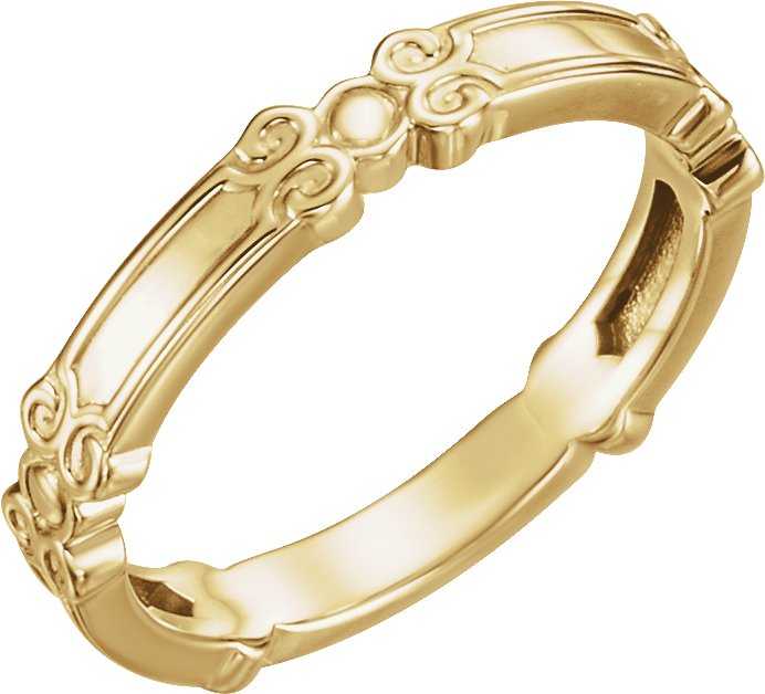 14K Yellow Stackable Ring