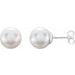 Sterling Silver 9.5-10 mm Freshwater Cultured Pearl Earrings