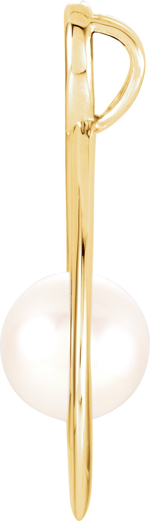 Alternative view of Pearl Freeform Pendant