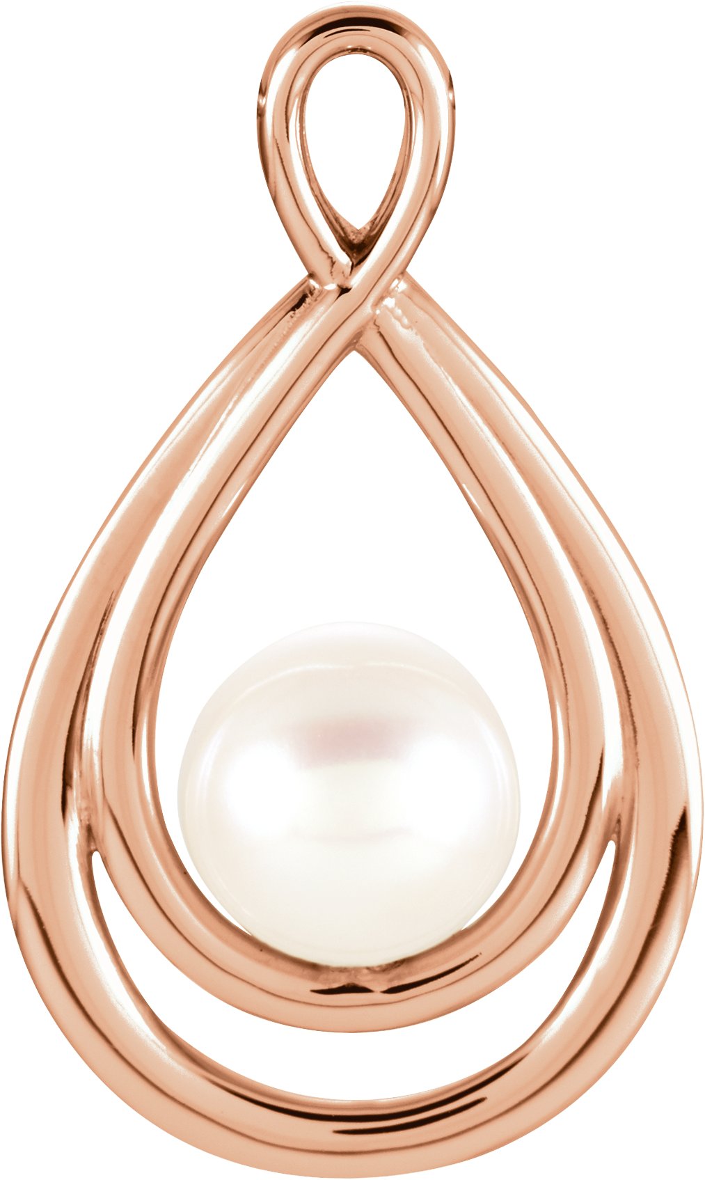 14K Rose Freshwater Cultured Pearl Pendant Ref. 9289988