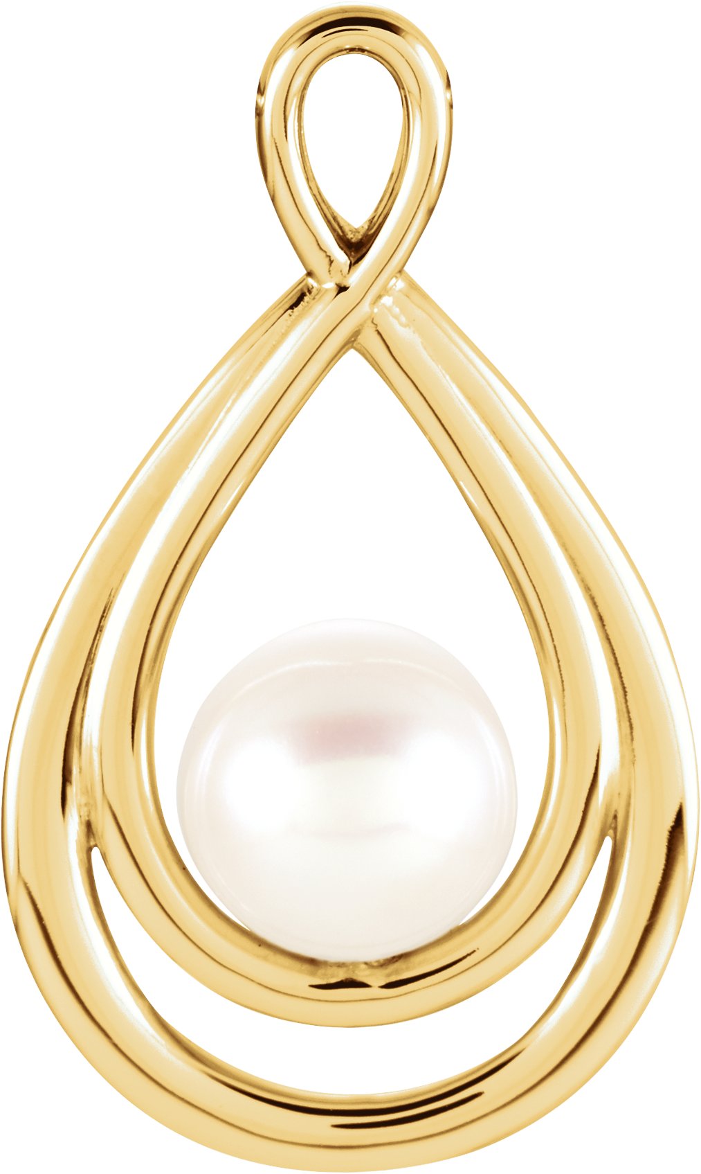 14K Yellow Freshwater Cultured Pearl Pendant Ref. 9289956