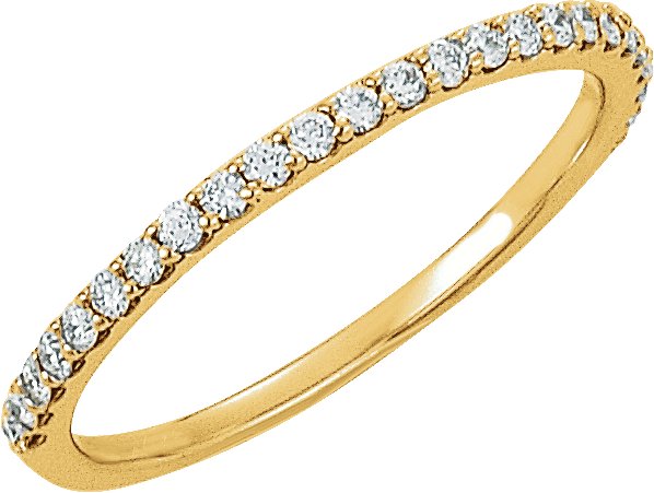 14K Yellow 1/5 CTW Natural Diamond Band