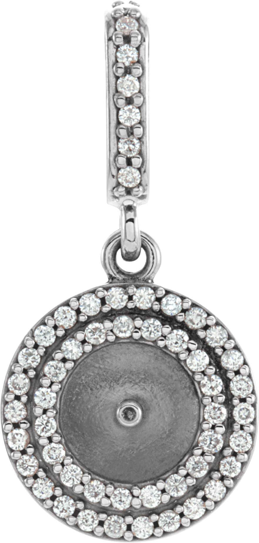 Halo-Style Pearl Pendant