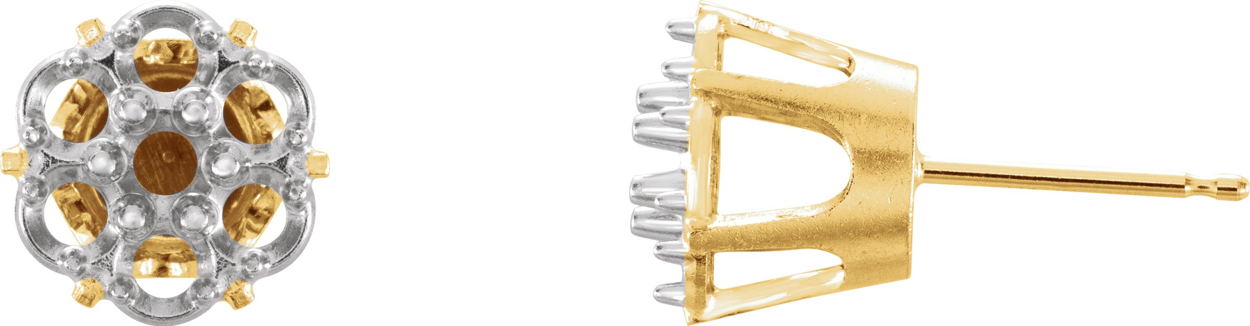 Cluster Illusion Stud Earrings