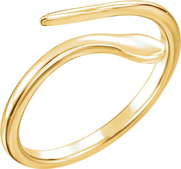 14K Yellow Snake Ring