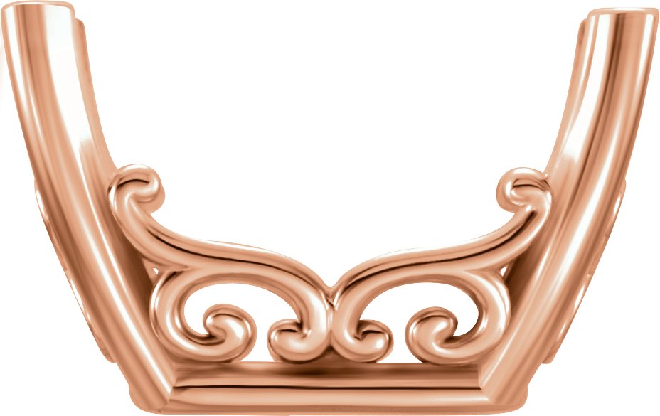 Vintage-Inspired Scroll Basket Setting