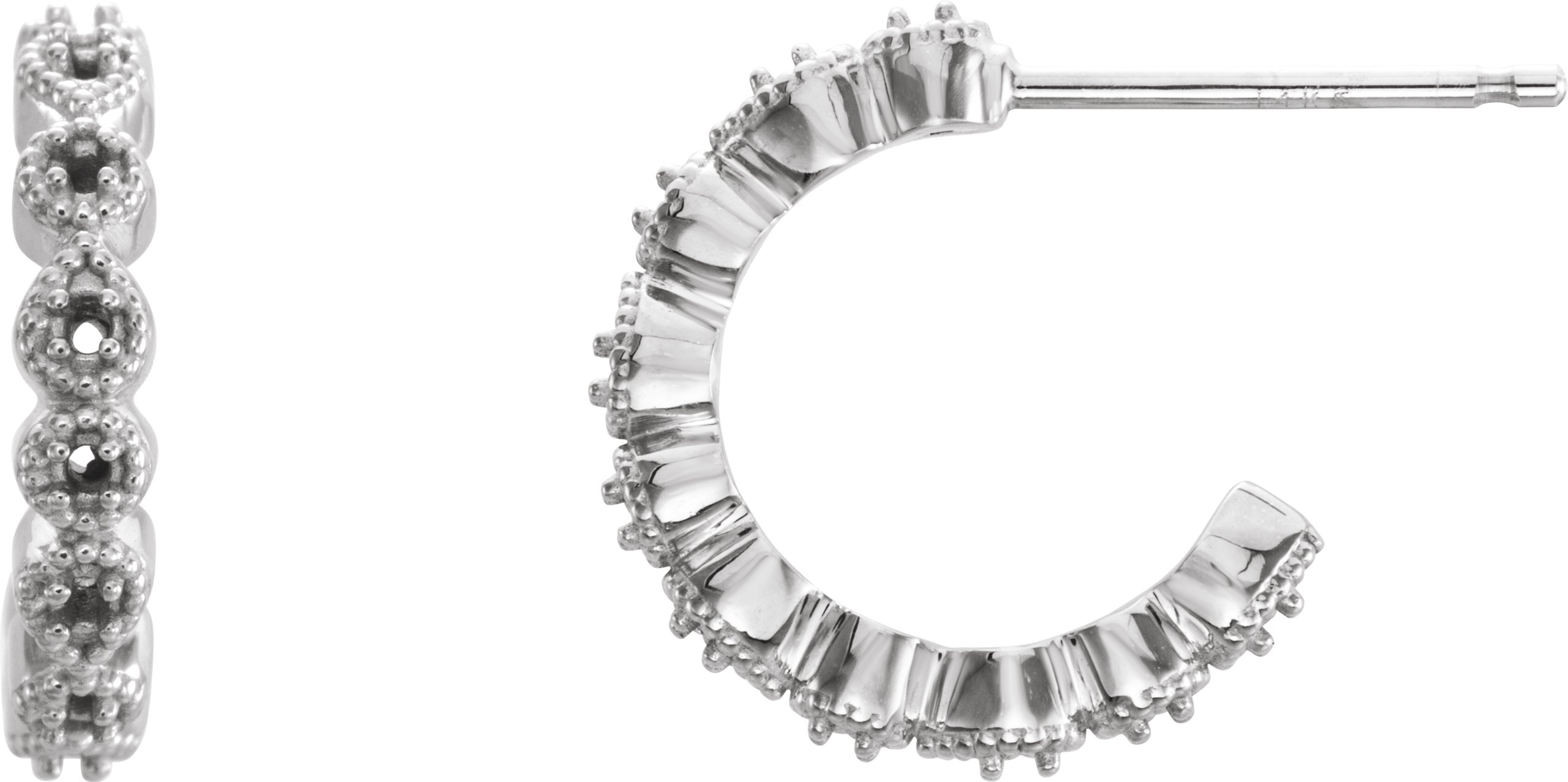 Accented Hoop Earrings