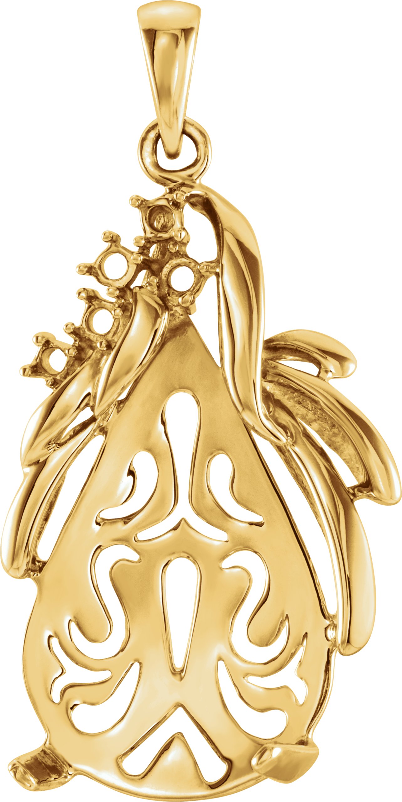 Accented Mabé Pearl Pendant