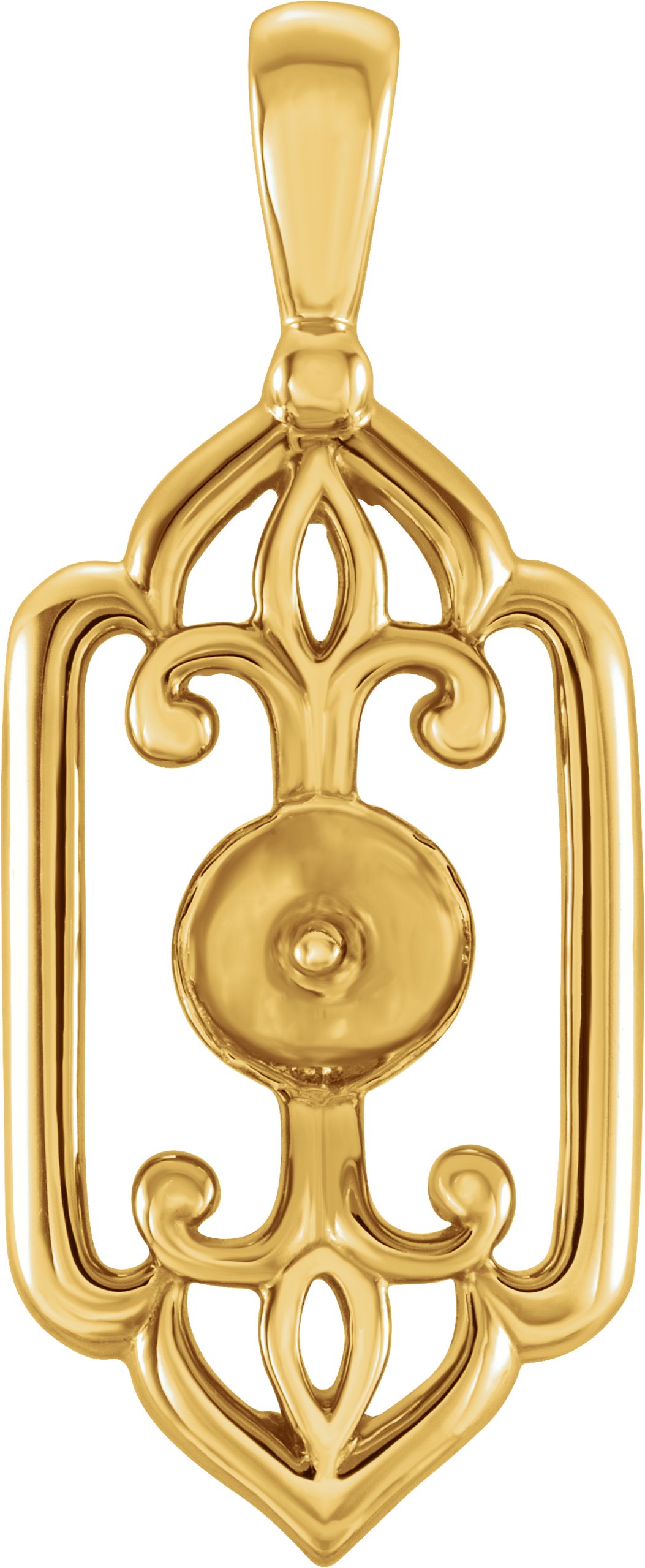Fleur-de-Lis Pearl Pendant