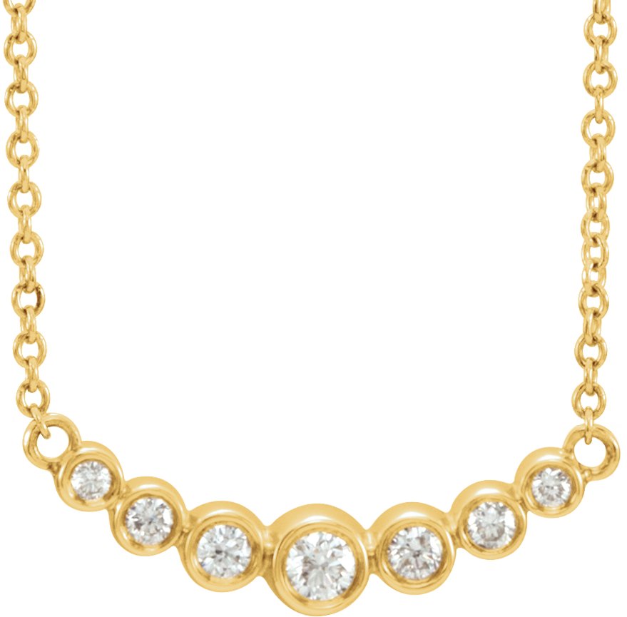 14K Yellow 1/5 CTW Diamond 16-18