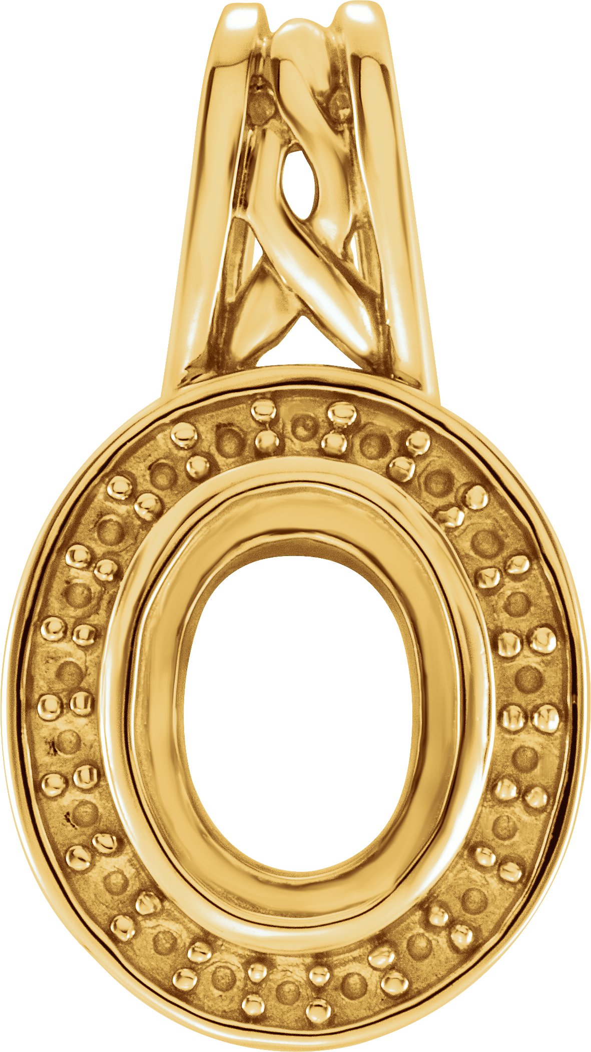 Oval Halo-Style Pearl Pendant