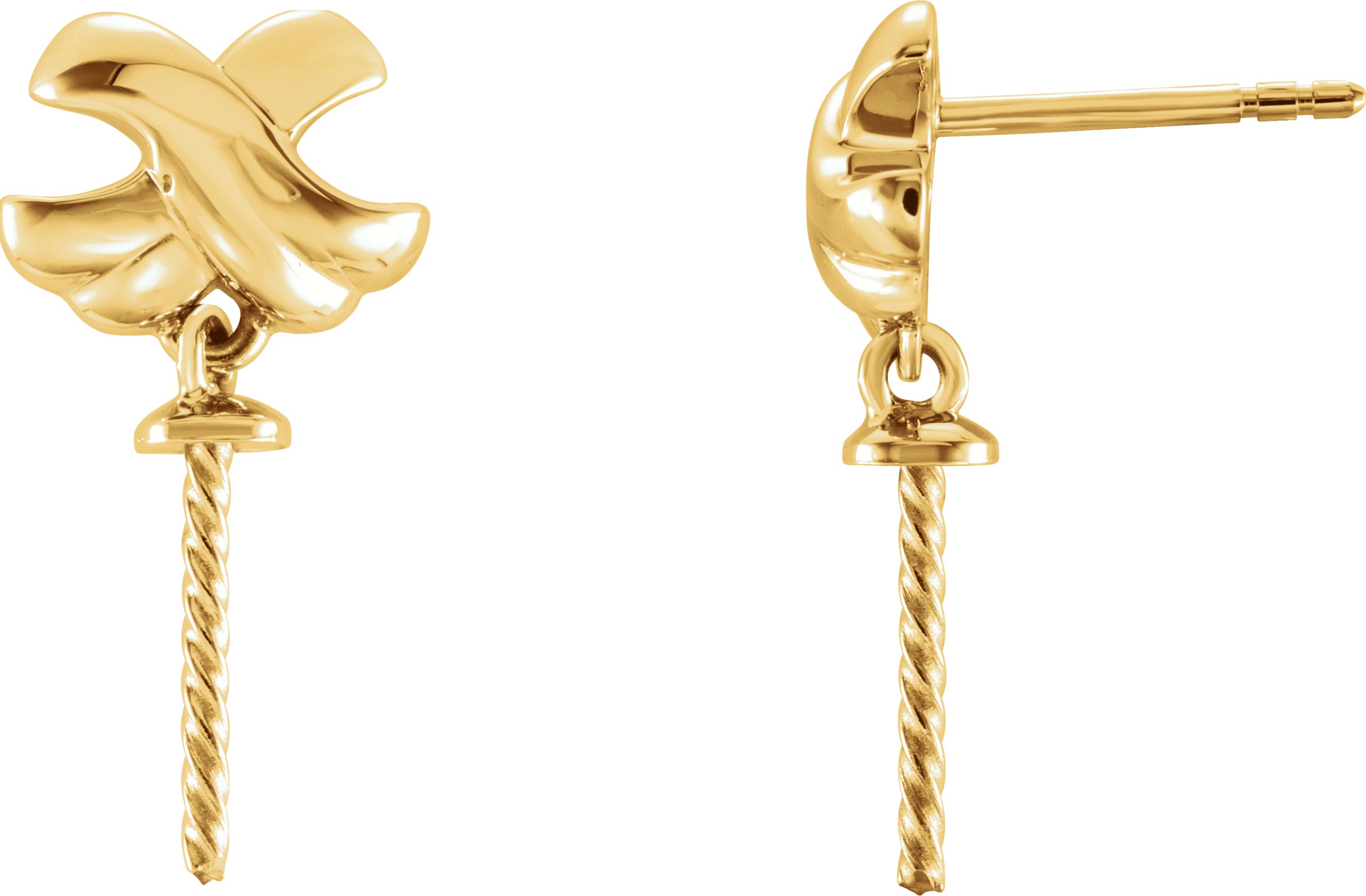 Criss-Cross Pearl Earrings