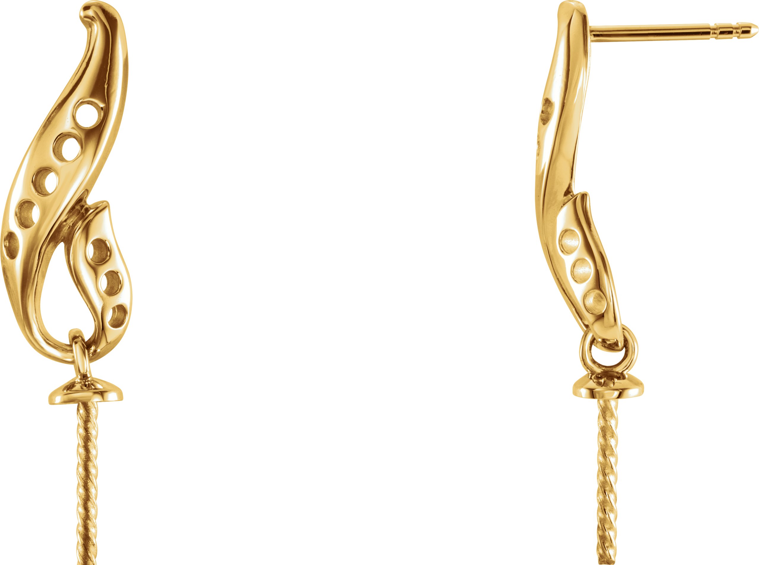 Pearl Accented Earrings