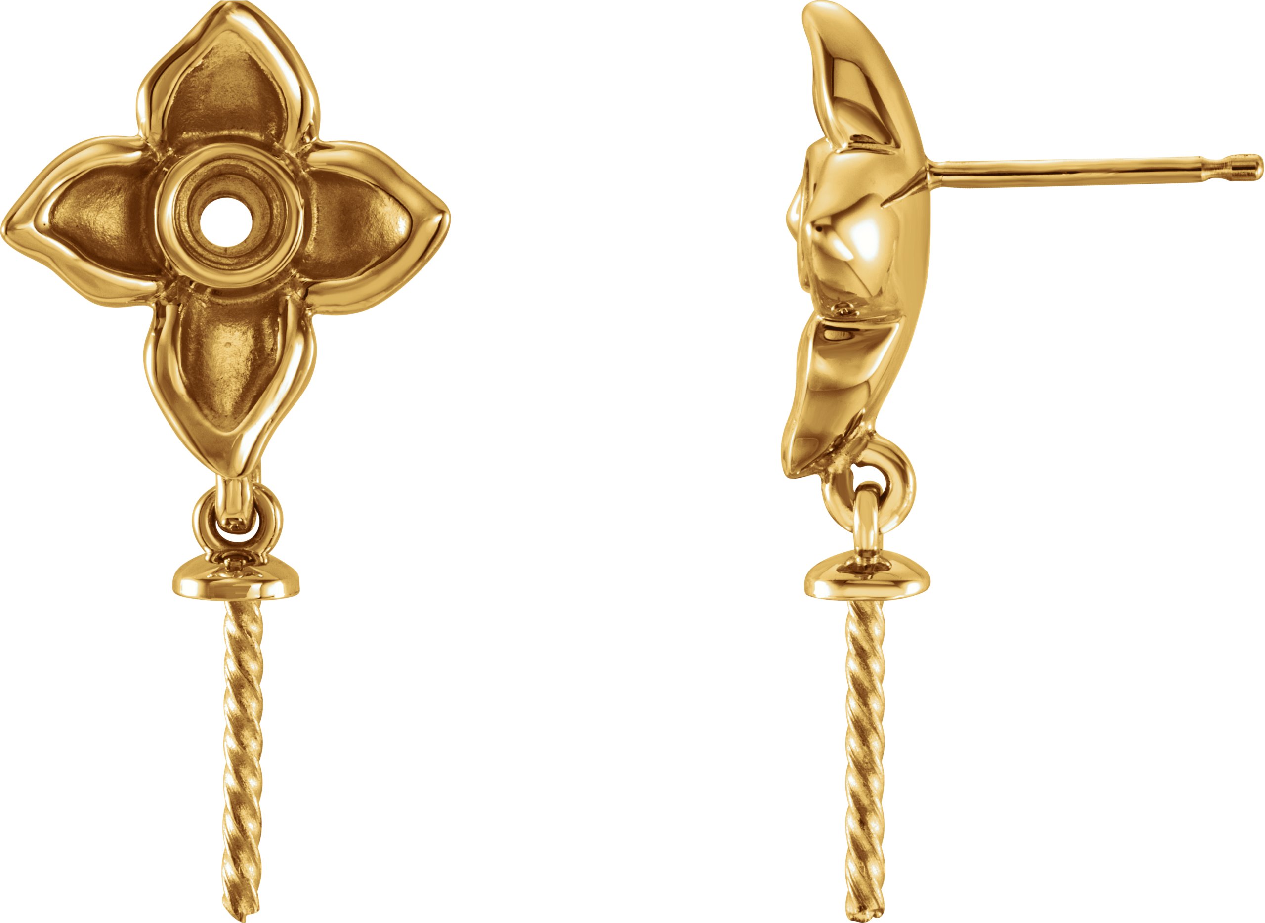Floral Pearl Earrings