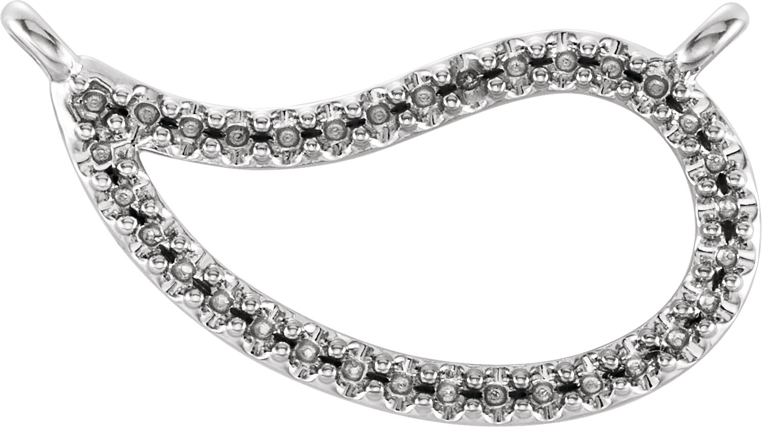 Accented Paisley Necklace or Center