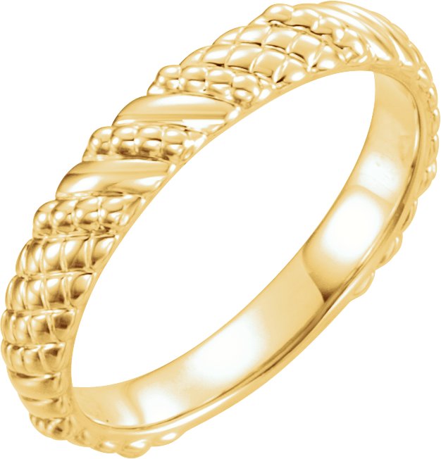 14K Yellow Stackable Ring