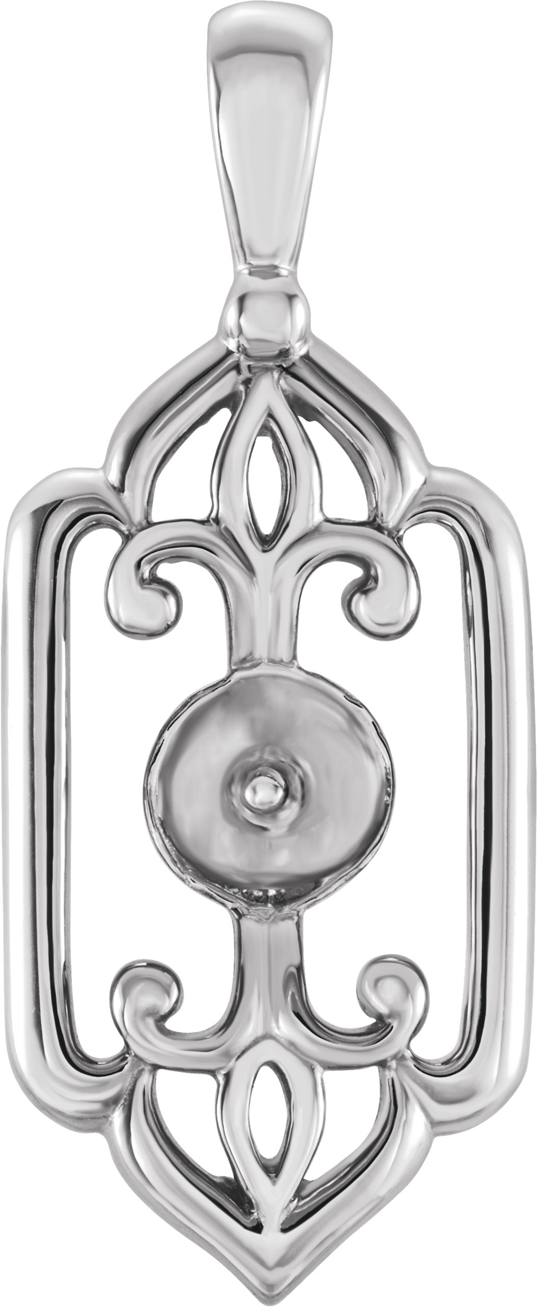 Fleur-de-Lis Pearl Pendant