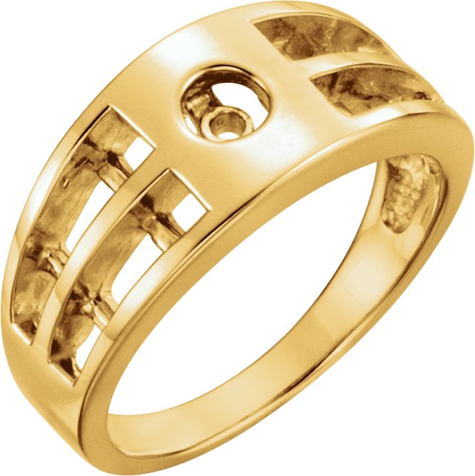Baguette Accented Engagement Ring or Band