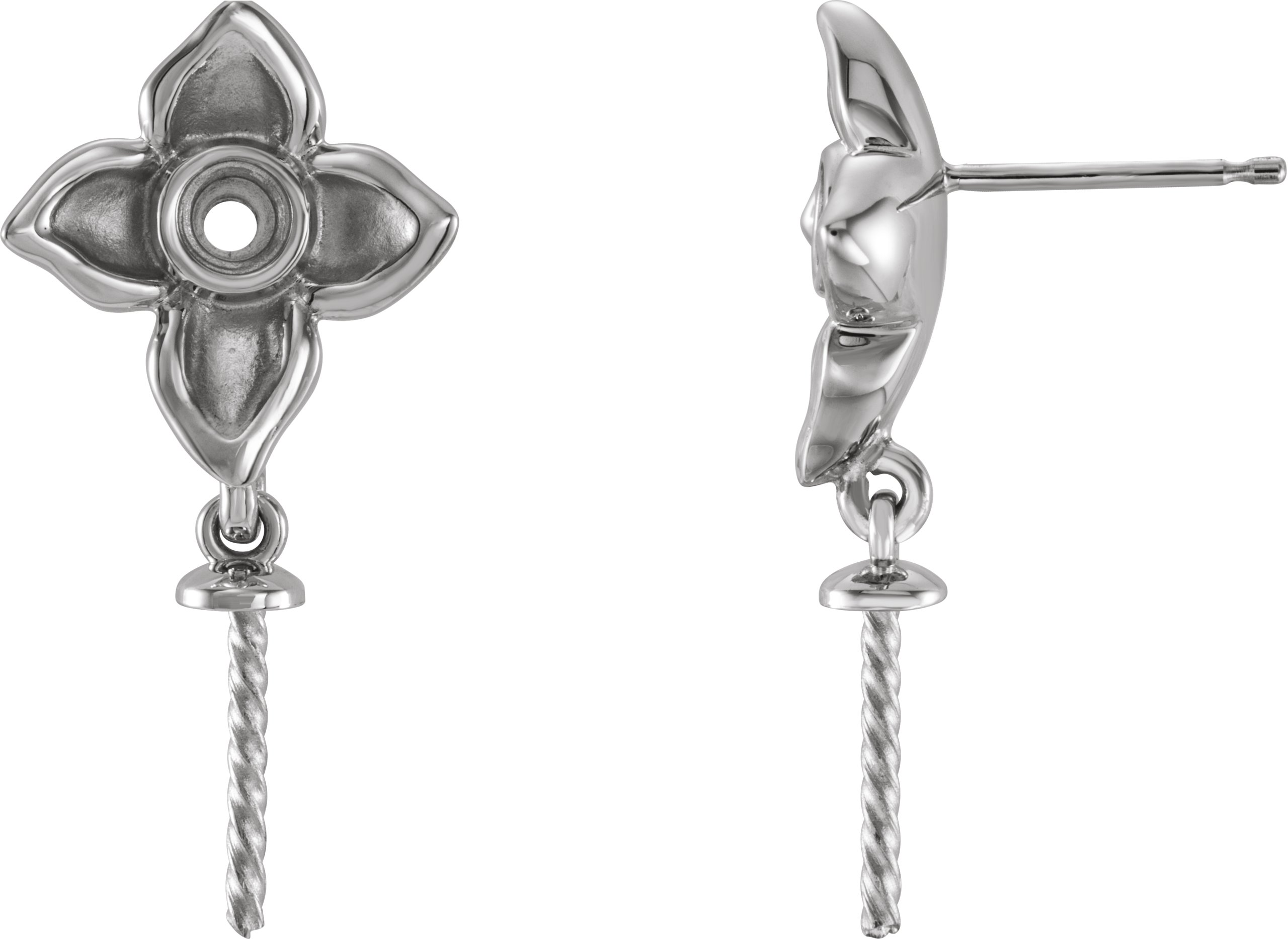 Floral Pearl Earrings