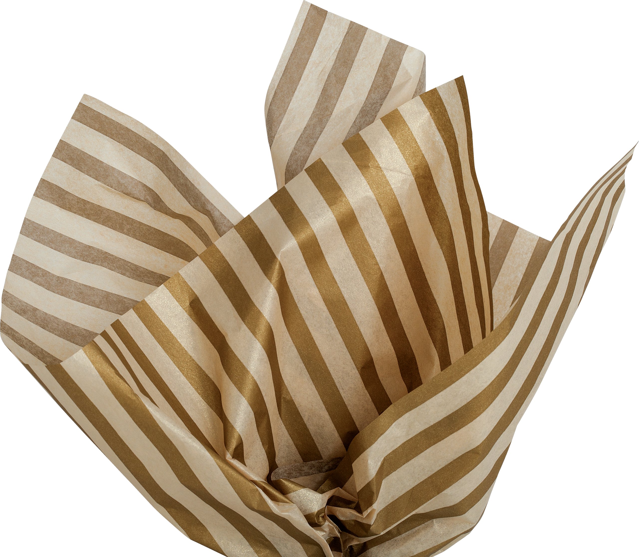 Metallic Gold Stripe Tissue Paper