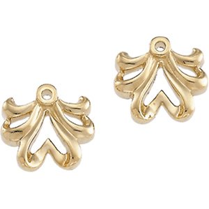 14K Yellow Freeform Earring Jacket