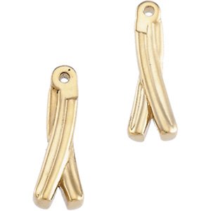 14K Yellow Right Earring Jacket  