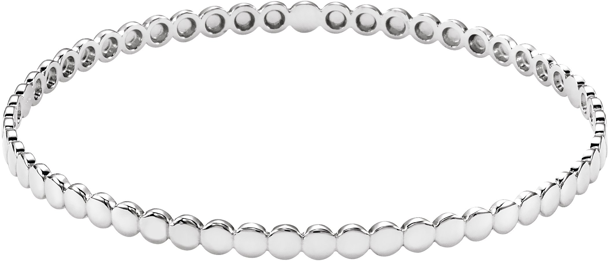 Sterling Silver Bangle 7 3/4" Bracelet