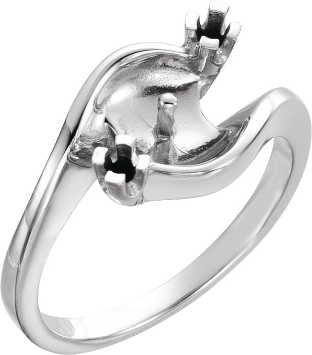 Accented Pearl Bypass Ring