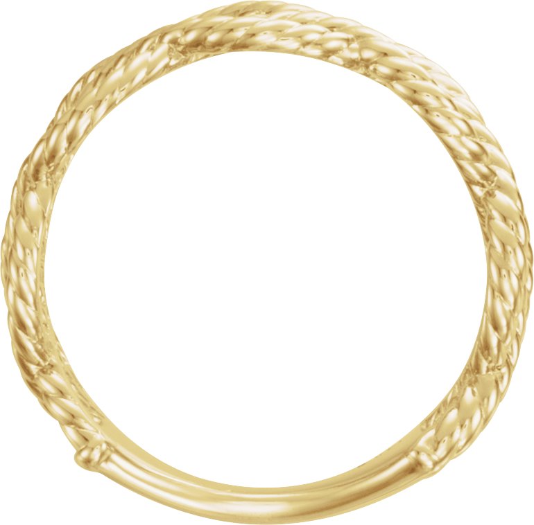 14K Yellow Rope Ring