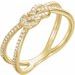  14K Yellow 1/5 CTW Diamond Knot Ring