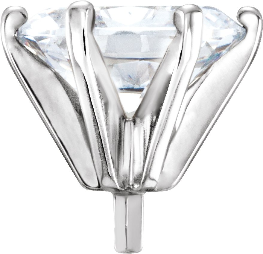 Oval 6-Prong Peg Setting