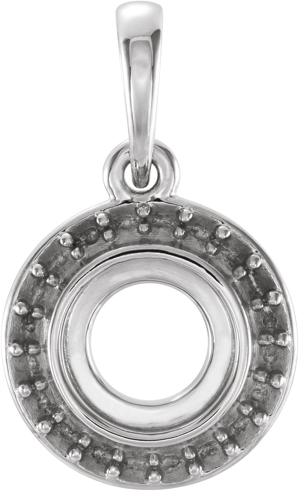 Bezel-Set Halo-Style Pendant