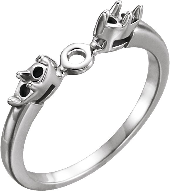 Accented Tulipset® Engagement Ring