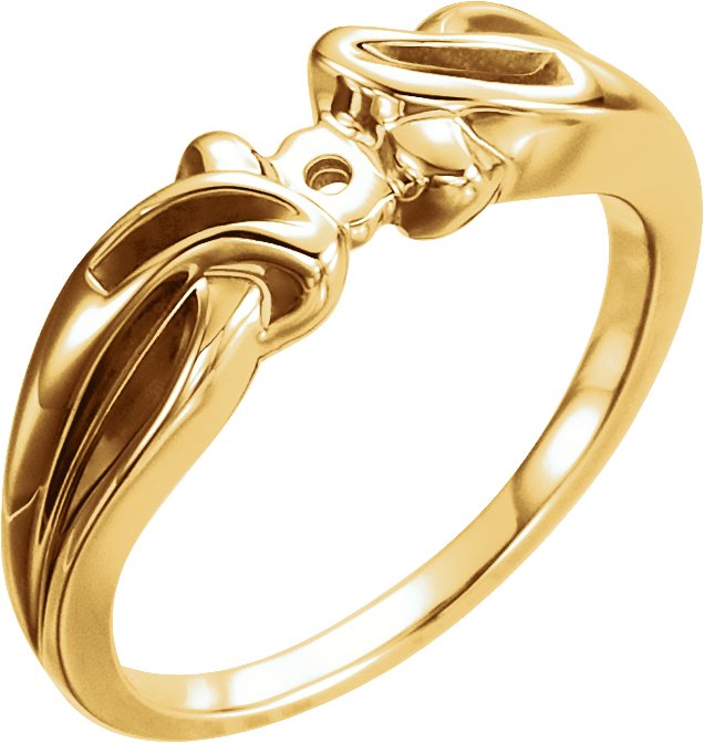 V-Prong Accented Engagement Ring or Band