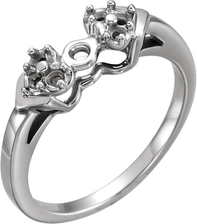 Accented Engagement Ring or Band