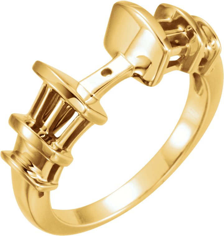Baguette Accented Engagement Ring, Band or Shank