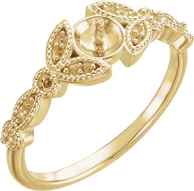Pearl Leaf Ring