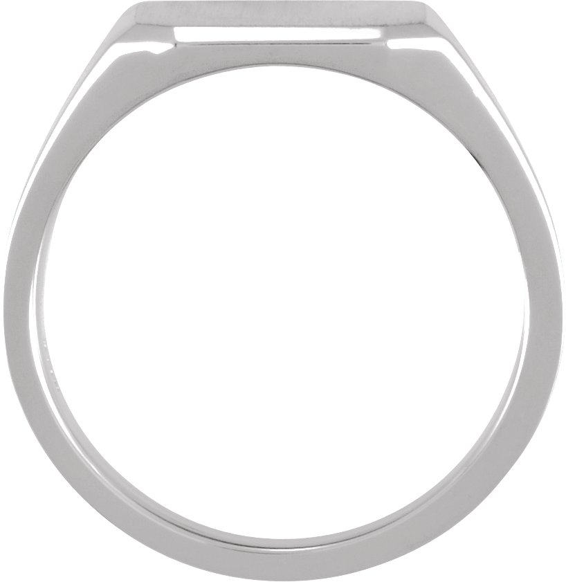 Sterling Silver 14 mm Octagon Signet Ring