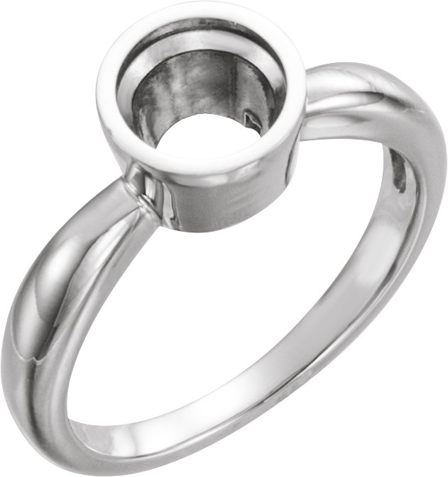 Bezel-Set Solitaire Engagement Ring