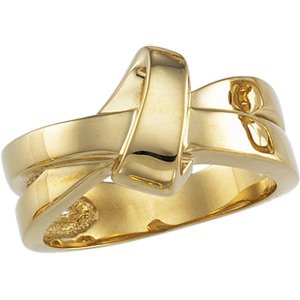 14K Yellow Knot Ring