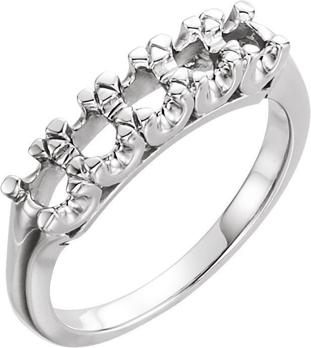 Accented Vintage-Inspired Engagement Ring or Band