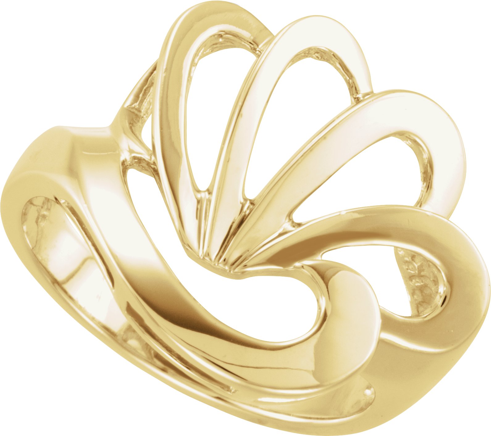 14K Yellow Freeform Ring 