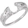 14K White .25 CTW Diamond Enhancer Ring Ref 4980088
