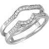14K White .20 CTW Diamond Ring Guard Ref 4980128