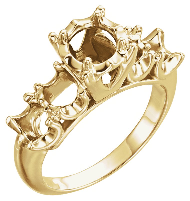 Accented Engagement Ring or Band