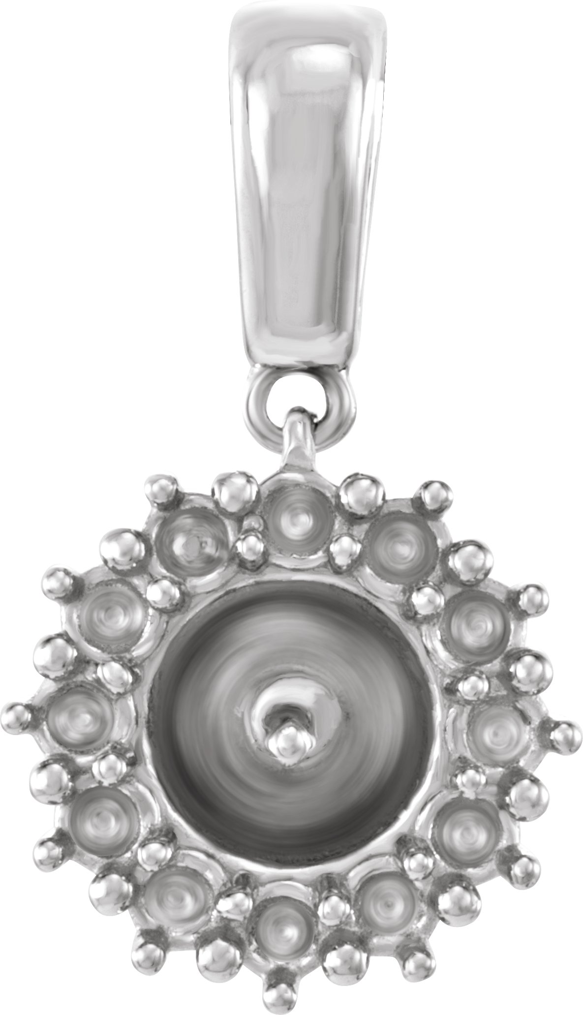 Halo-Style Pearl Pendant