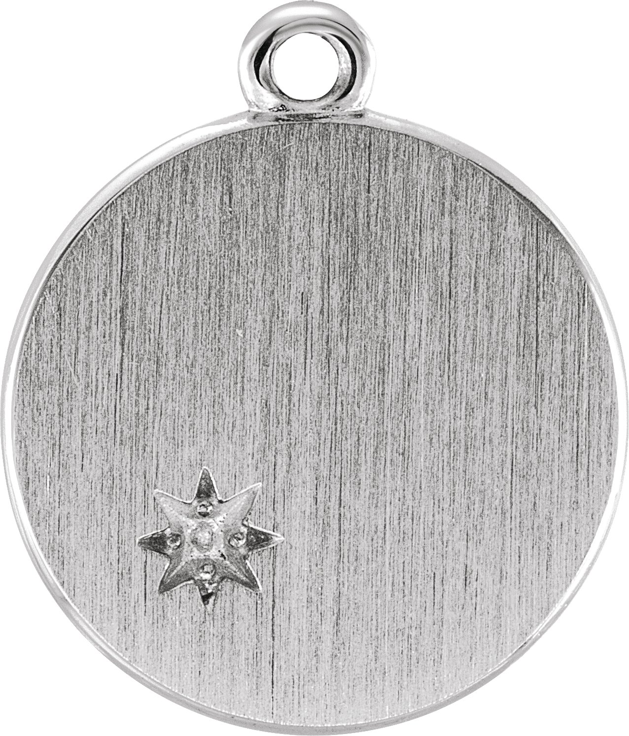 Sterling Silver Engravable Dangle Mounting