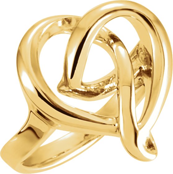 Freeform Heart Ring