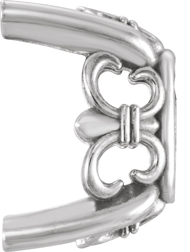 4-Prong Fleur-de-lis Earring Setting